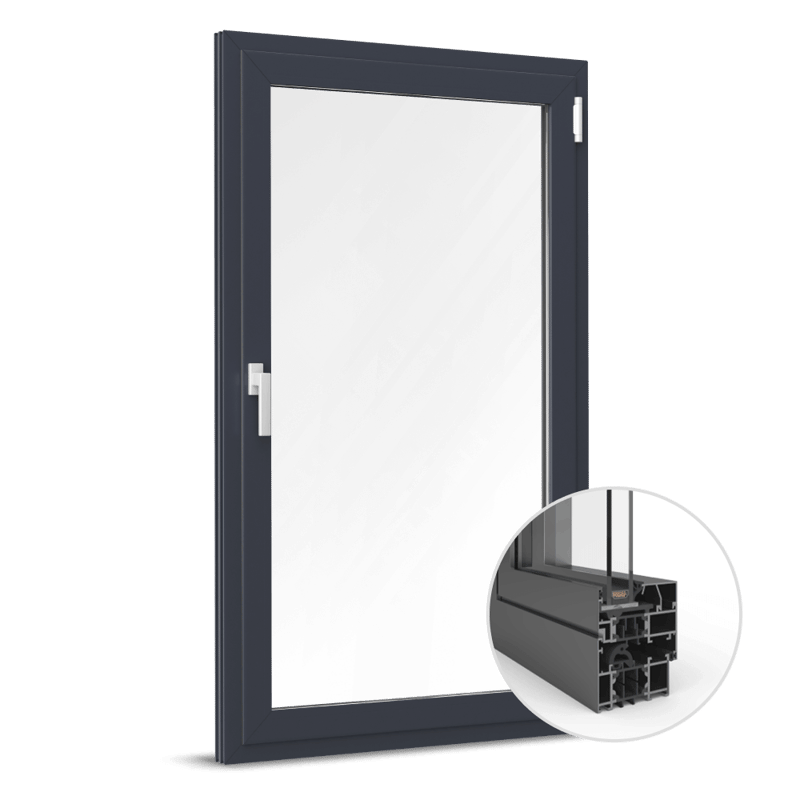 Fenêtre alu Design 50