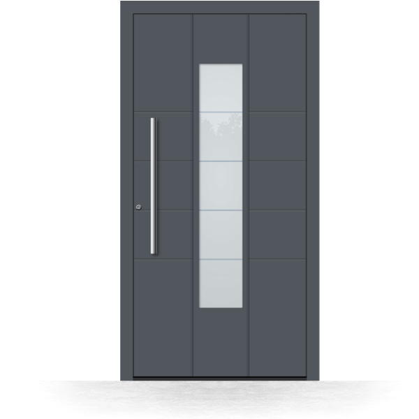 Porte entrée design alu
